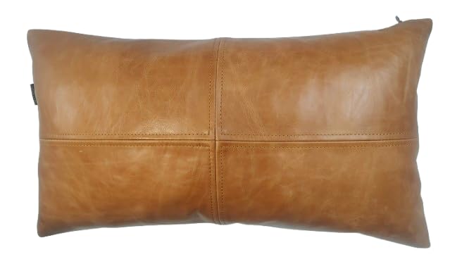 Lambskin Leather Throw Pillow Cover