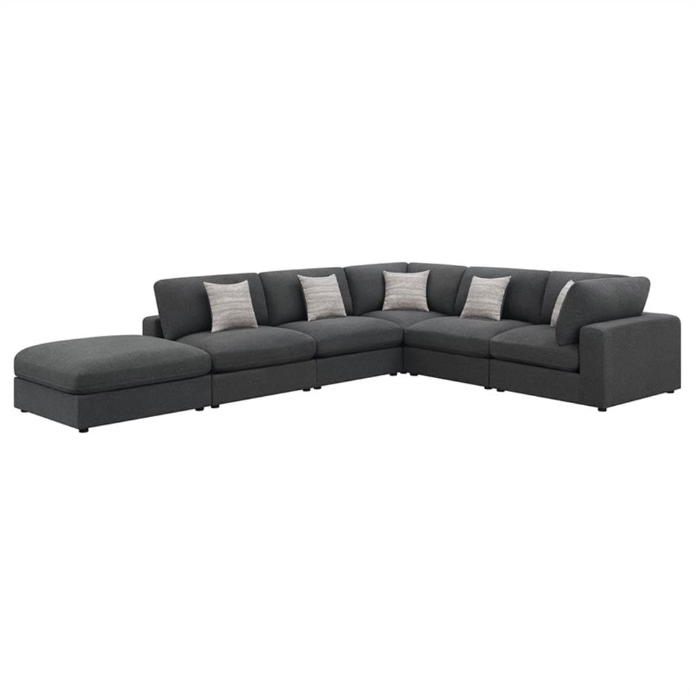6-Piece Modular L-Shaped Sectional Sofa