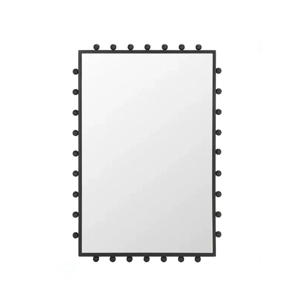 Modern Rounded Brass Wall Mirror