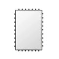 Modern Rounded Brass Wall Mirror