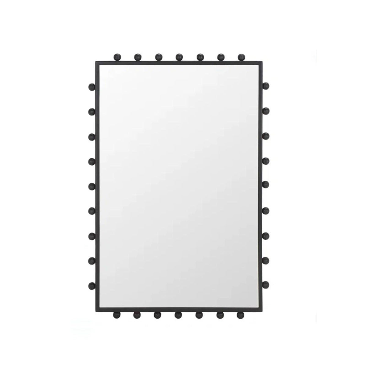 Modern Rounded Brass Wall Mirror
