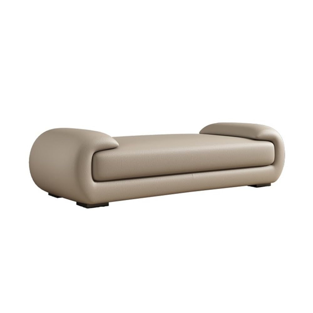 Minimalist Leather Bed End Bench