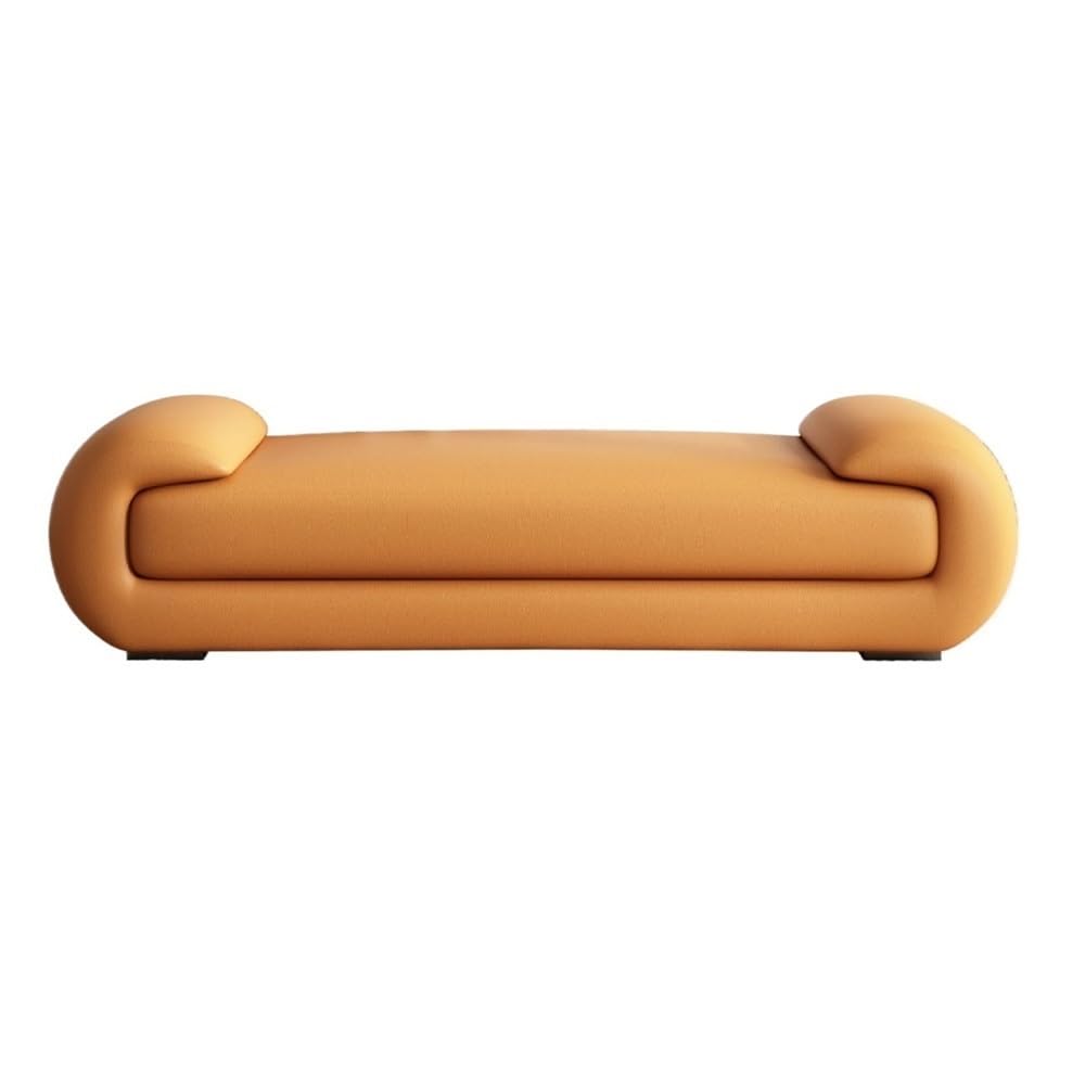 Minimalist Leather Bed End Bench