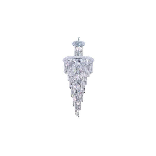 Elegant Lighting Spiral 72-Inch High 28-Light Chandelier