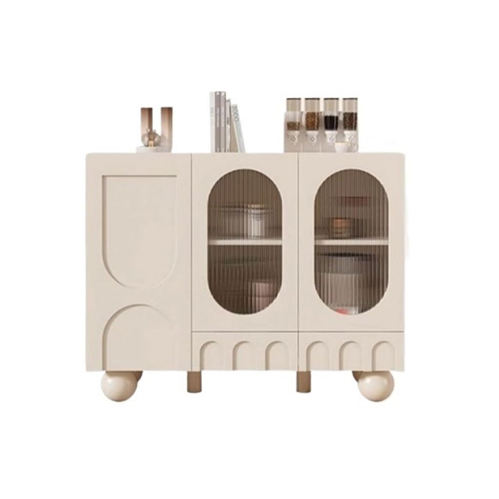 Modern Cream Sideboard Storage Cabinet