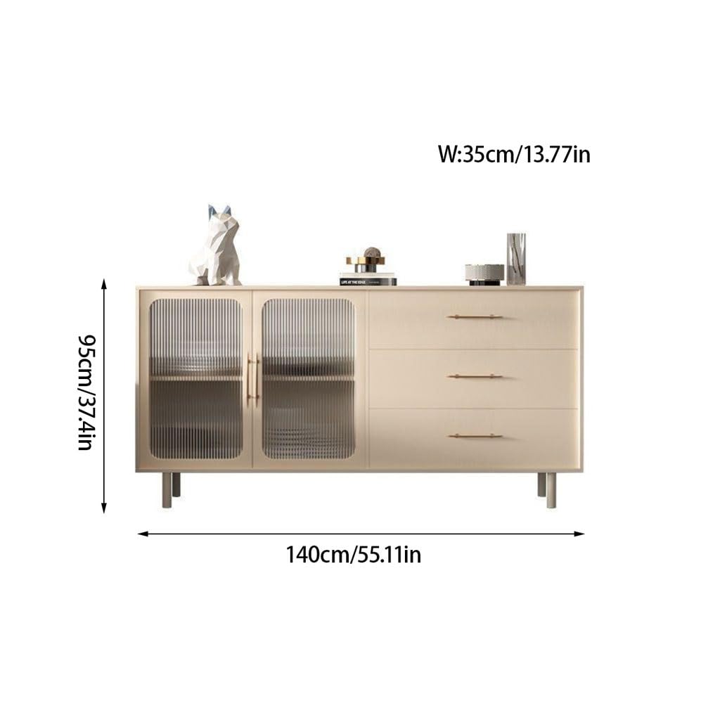 Solid Wood Buffet Storage Cabinet