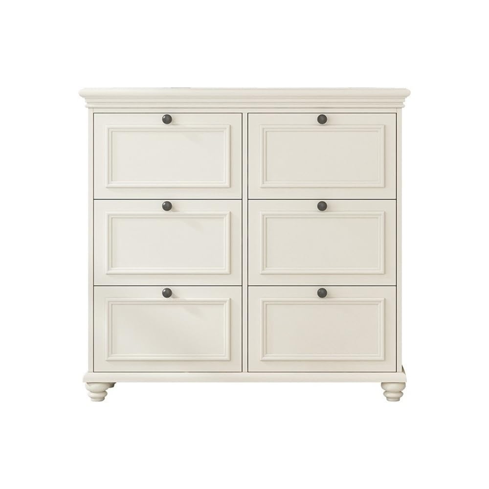 Slim Flip-Drawer Entryway Shoe Cabinet