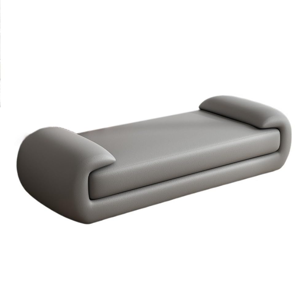 Minimalist Leather Bed End Bench