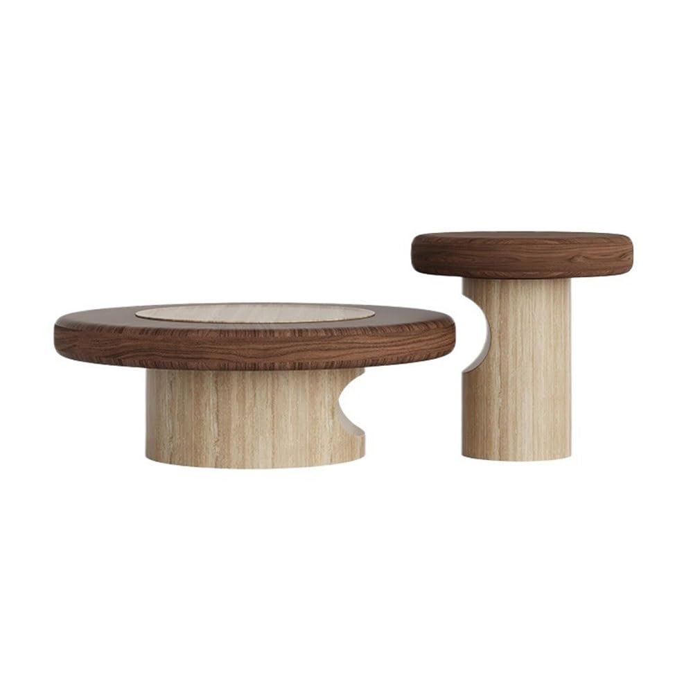 Modern Round Nesting Coffee Table Set