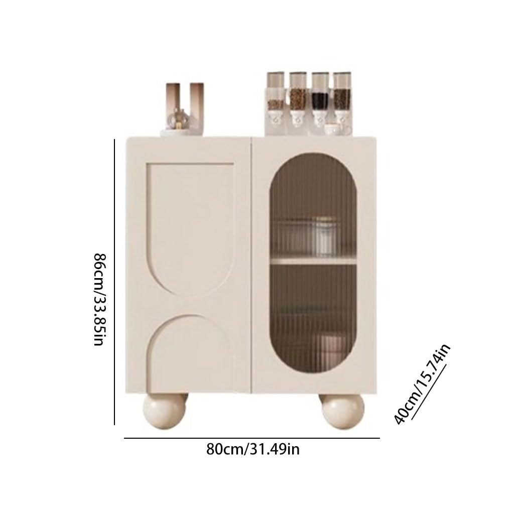 Modern Cream Sideboard Storage Cabinet