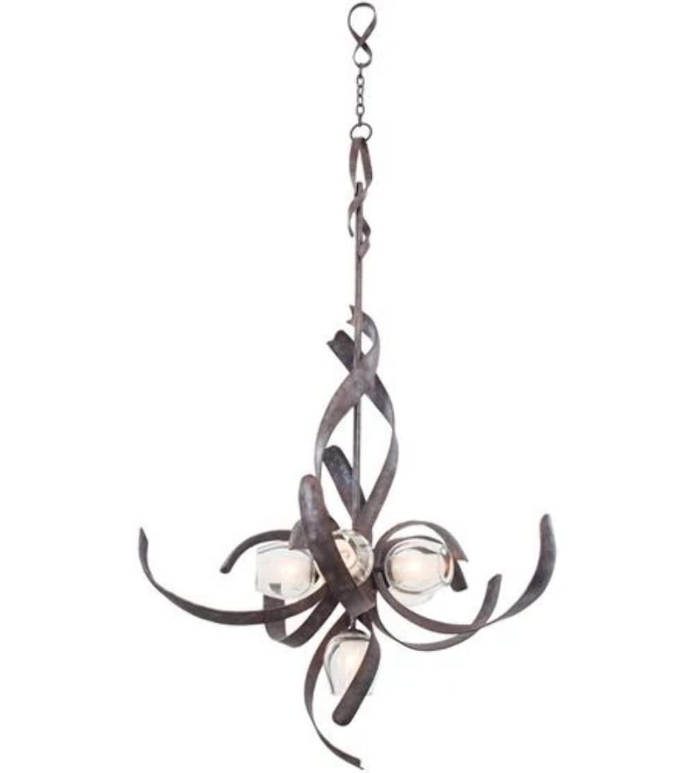 Kalco 7540OC Solana 5+1-Light Chandelier, Oxidized Copper Finish