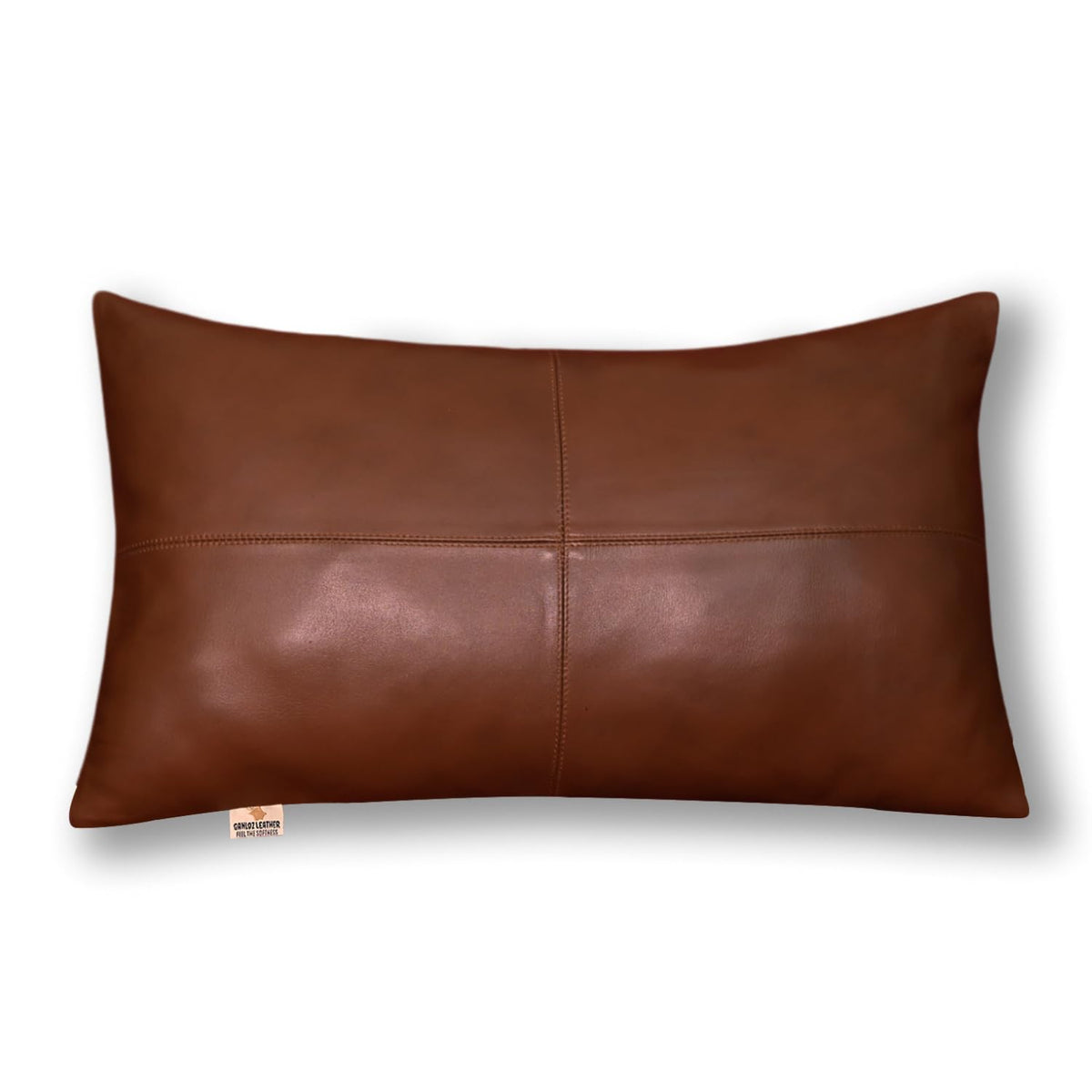 Lambskin Leather Throw Pillow Cover