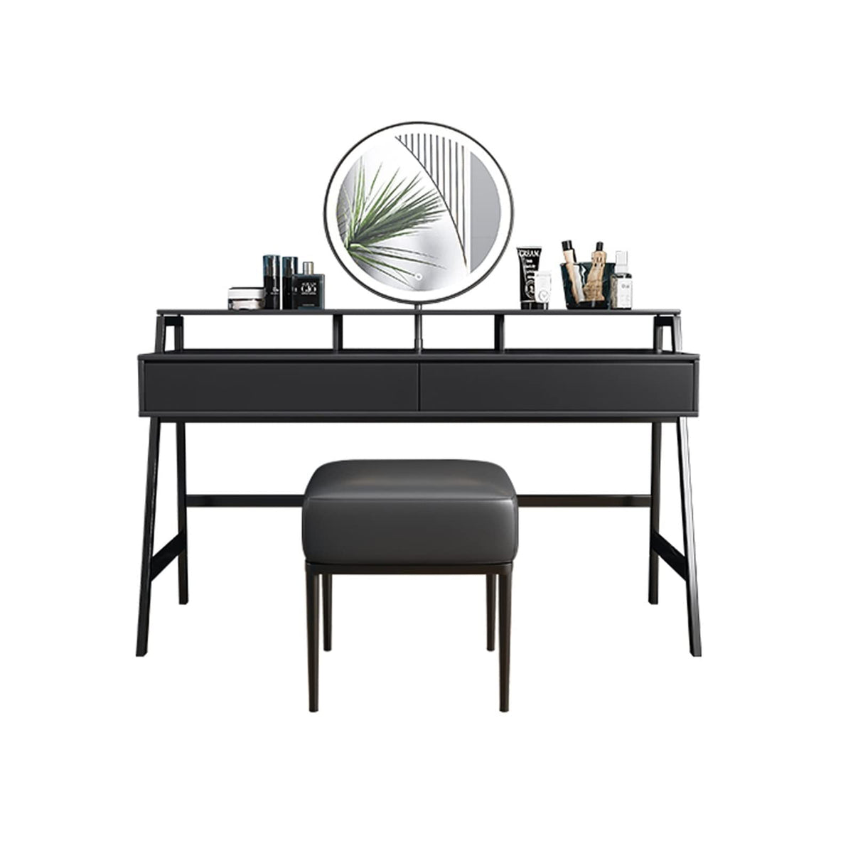 Minimalist Vanity Table with Mirror & Drawers