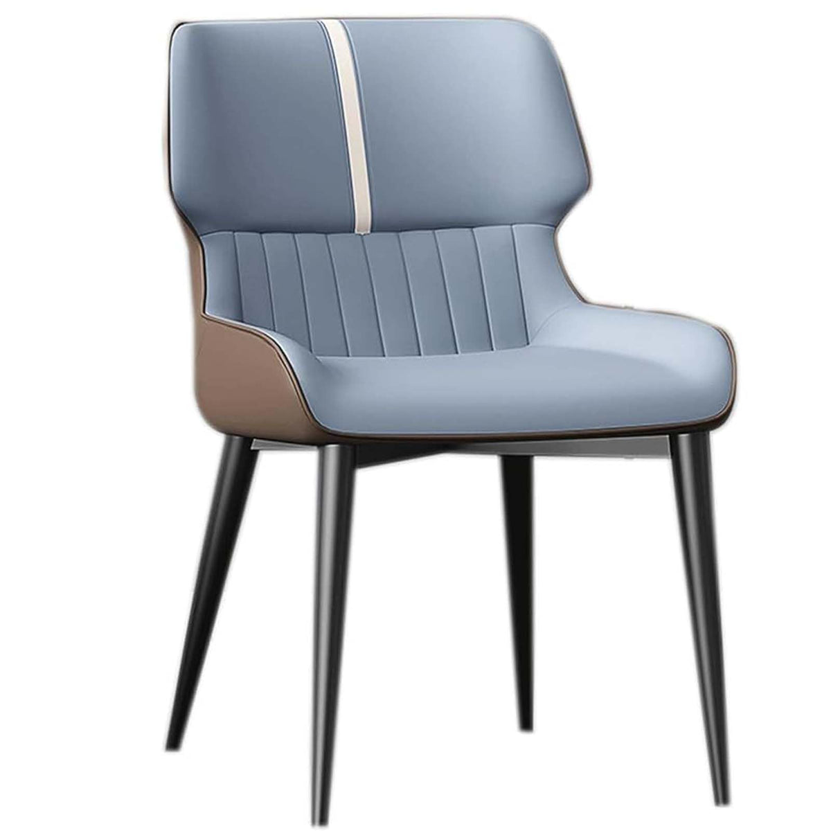 Leather Dining Chair Set with Ergonomic Backrest