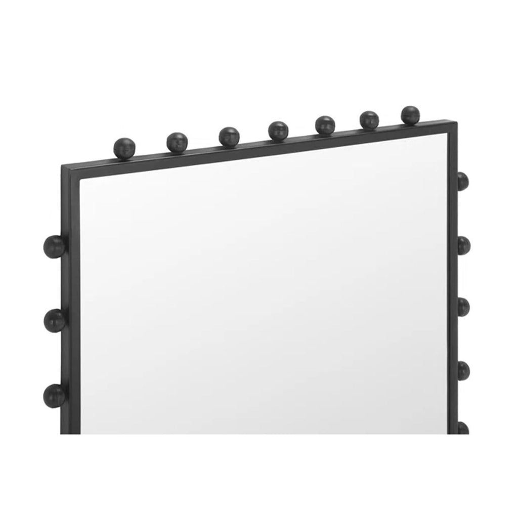 Modern Rounded Brass Wall Mirror