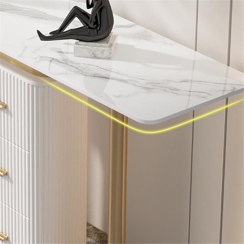 Narrow Entryway Console Table with Drawers