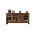 Retro Black Walnut Sideboard Cabinet