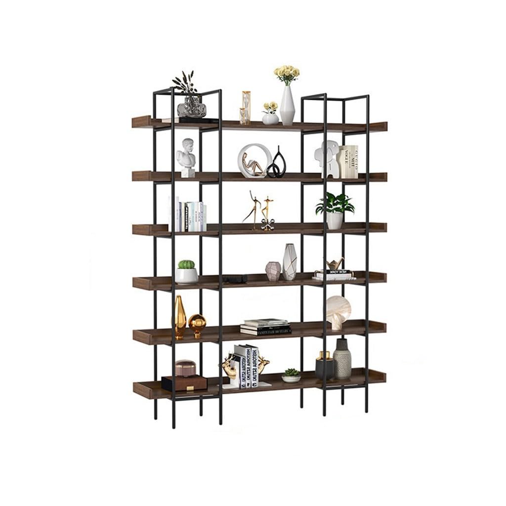 Retro Metal Multi-Tier Display Bookshelf