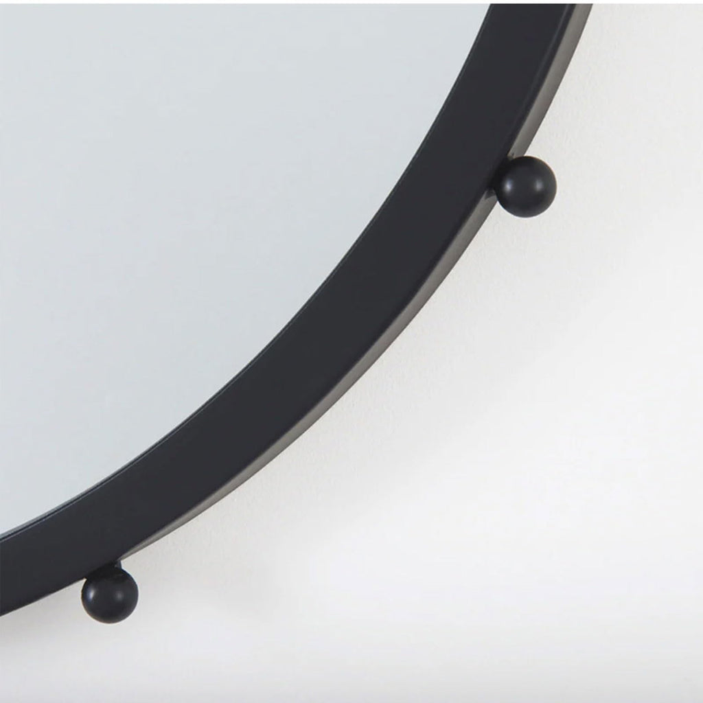 Modern Rounded Brass Wall Mirror