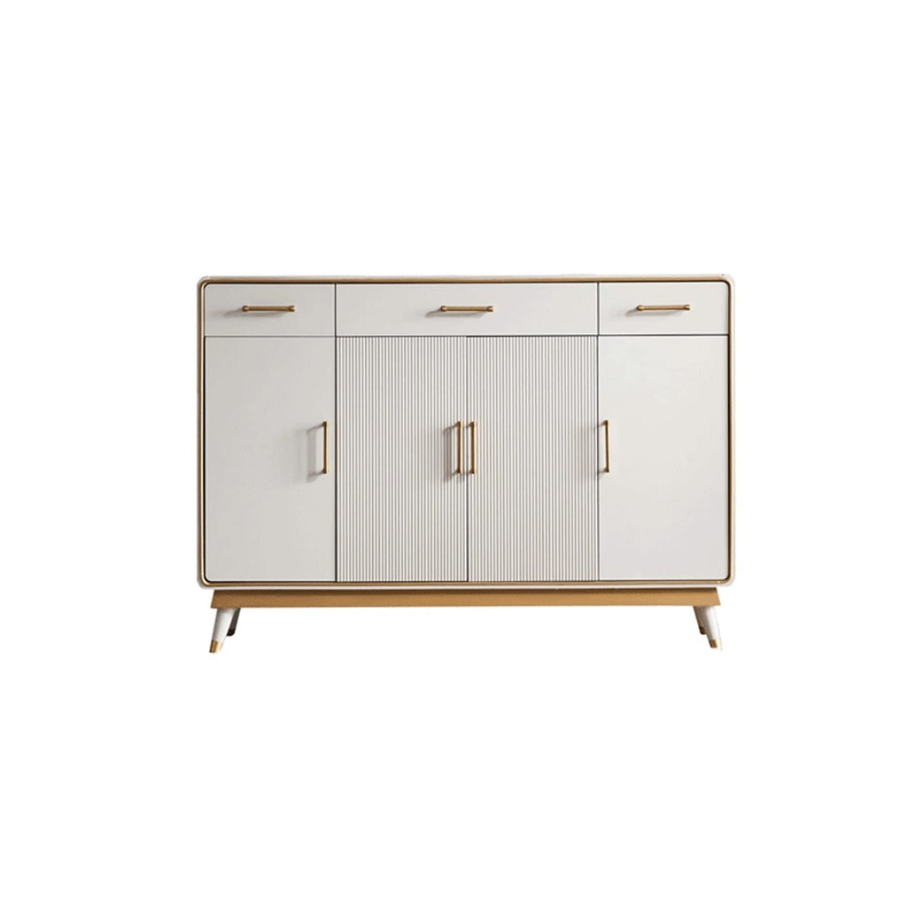 Modern White Entryway Shoe Cabinet