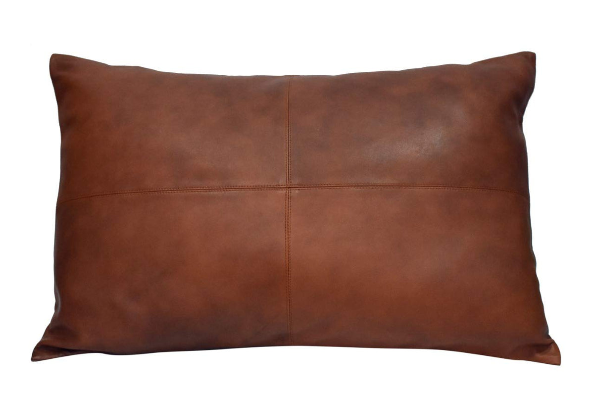 Lambskin Leather Throw Pillow Cover