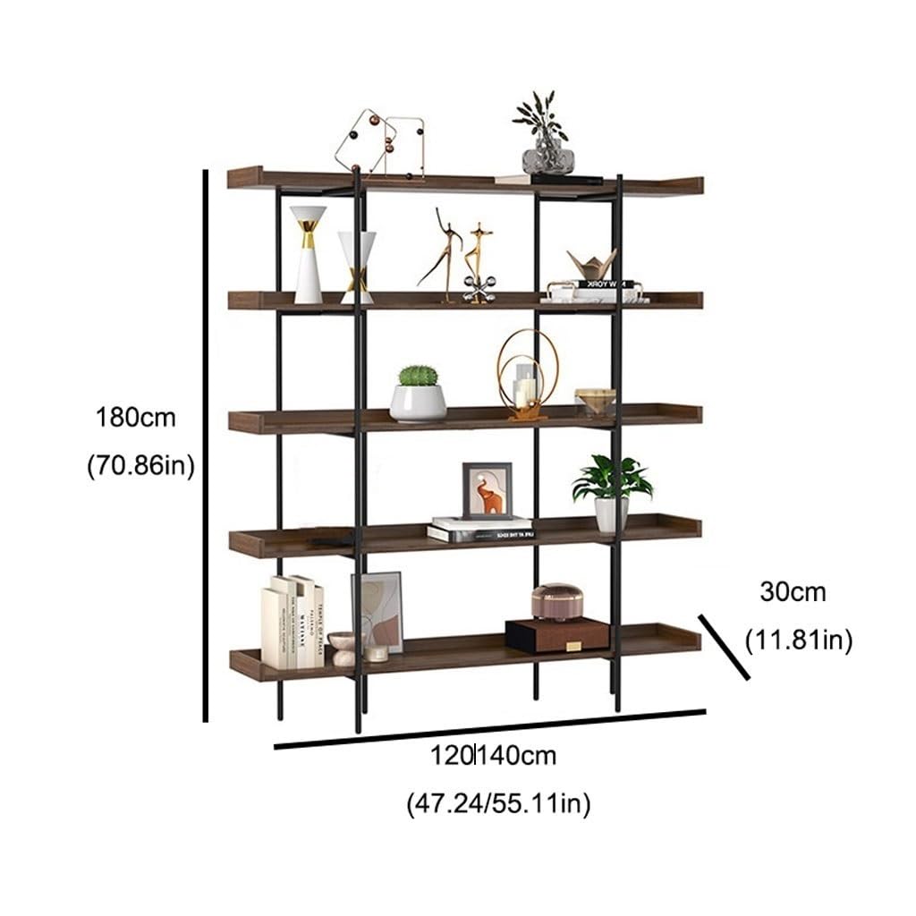 Retro Metal Multi-Tier Display Bookshelf