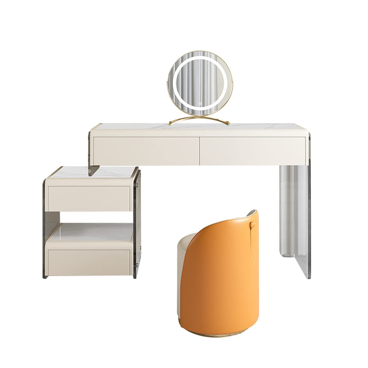 Minimalist Floating Vanity Table with Storage
