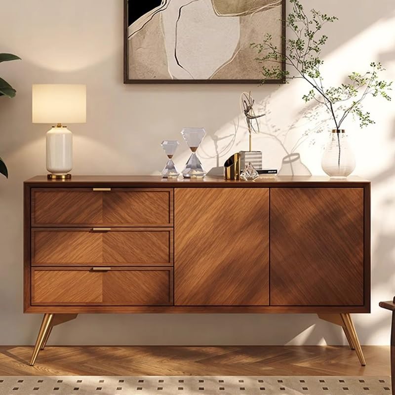 Solid Wood Pantry Storage Cabinet