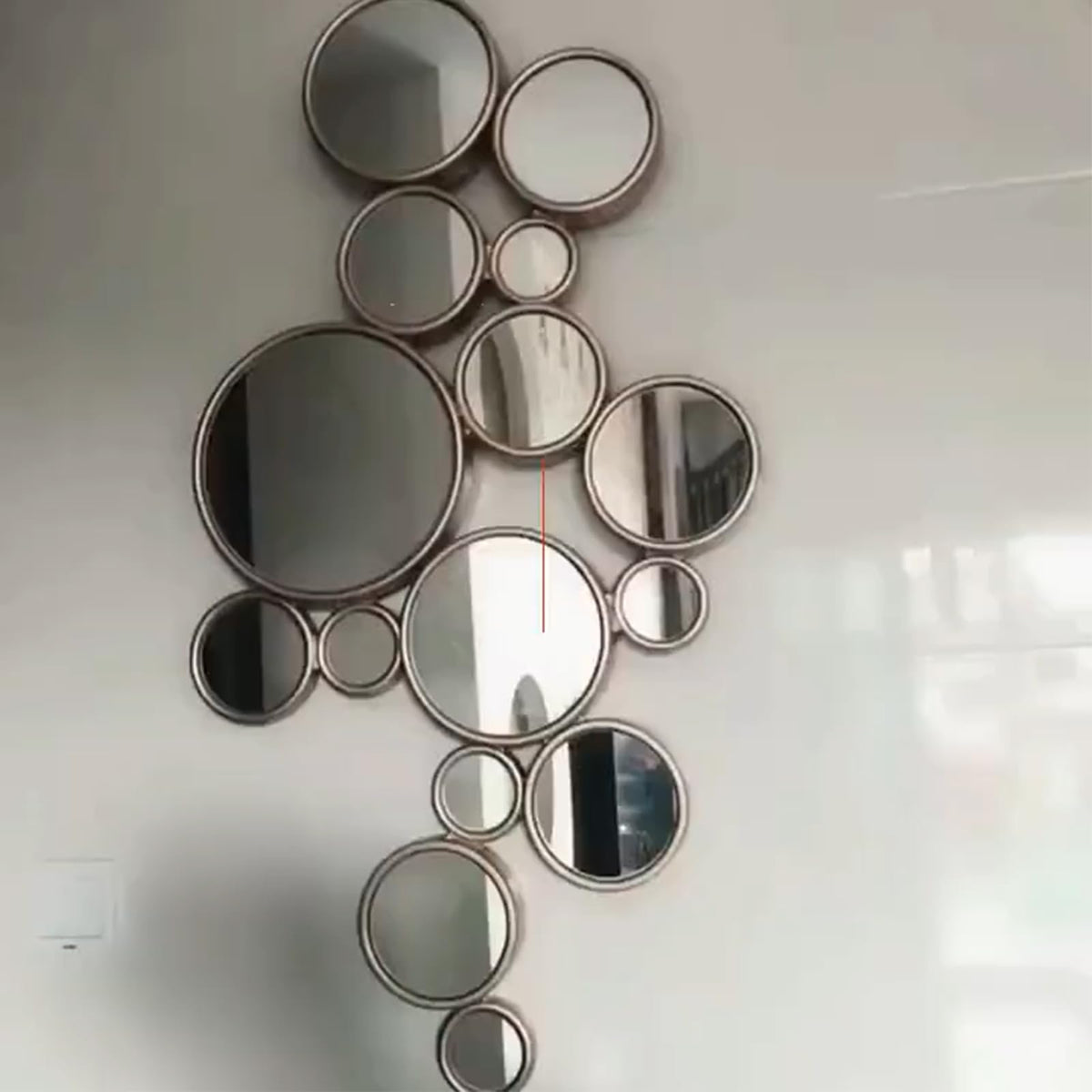 Metal Bubble Cluster Wall Mirror