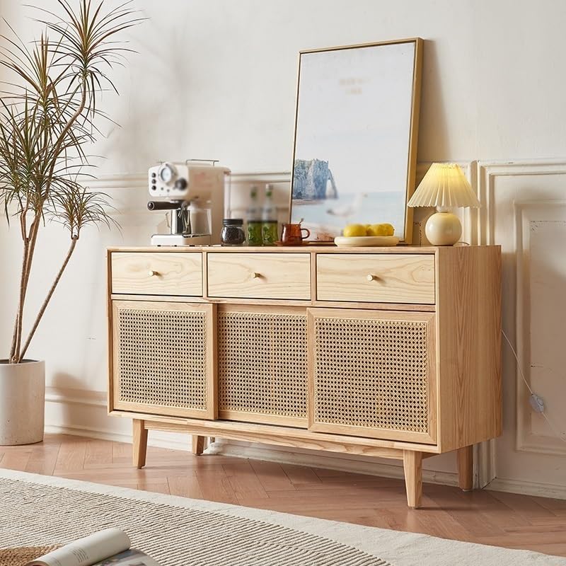 Wabi-Sabi Wood Sideboard Cabinet