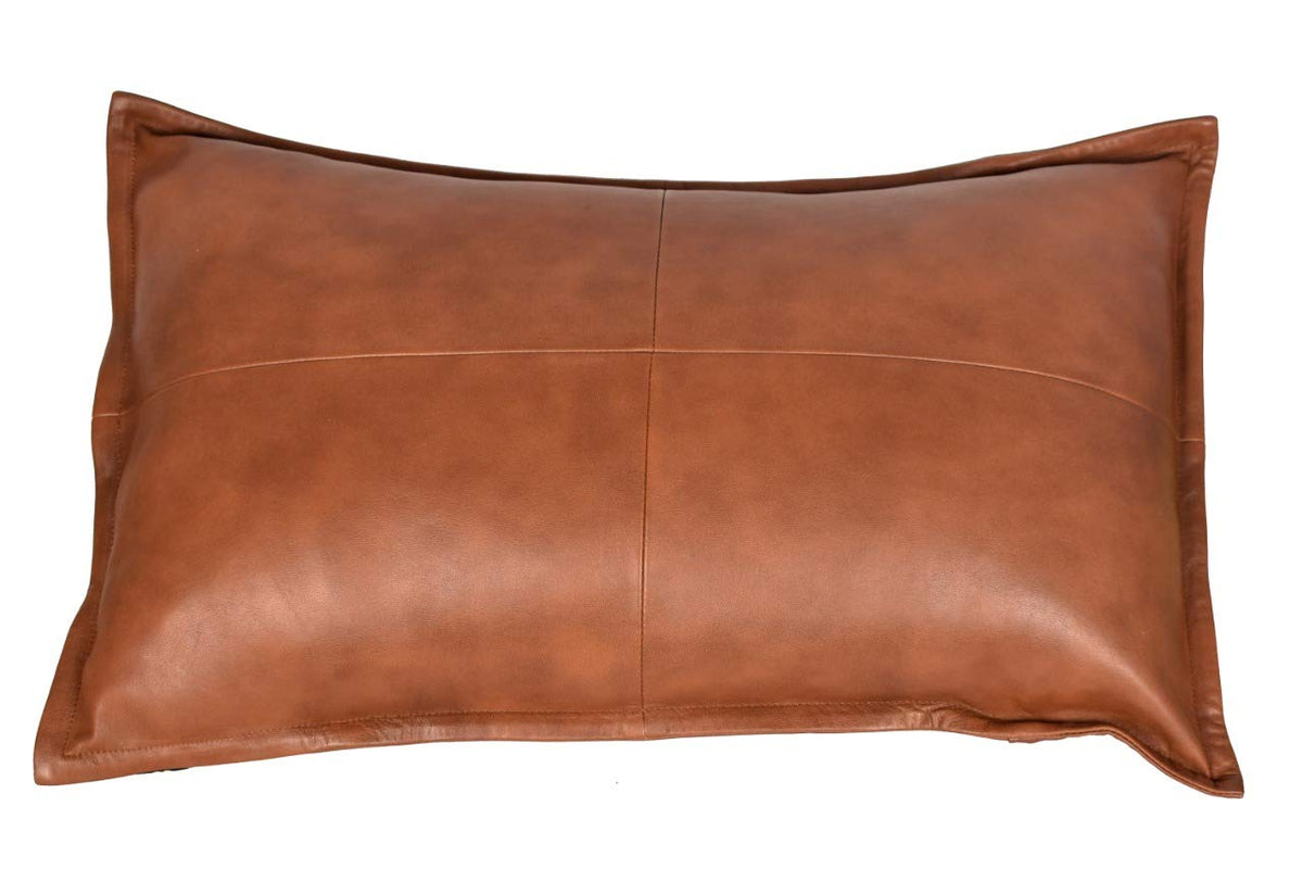 Lambskin Leather Throw Pillow Cover
