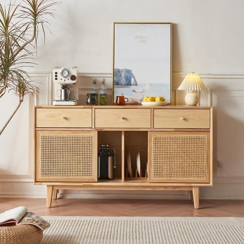 Wabi-Sabi Wood Sideboard Cabinet
