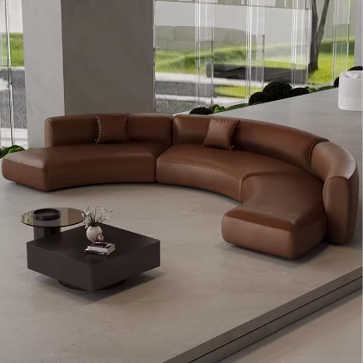 Half-Circle Modular Lounge Sofa
