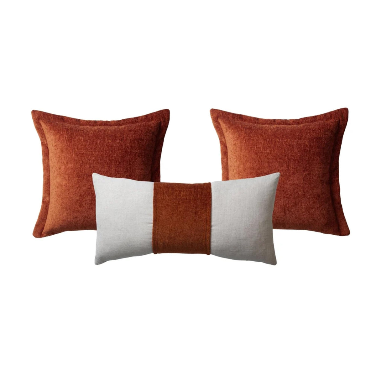 Woven Jacquard Throw Pillow Cover Set