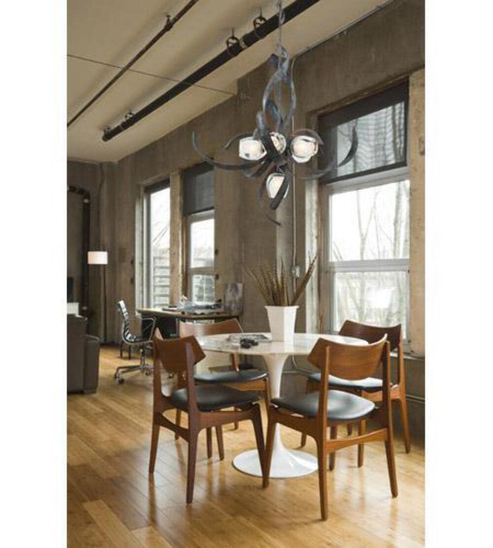 Kalco 7540OC Solana 5+1-Light Chandelier, Oxidized Copper Finish