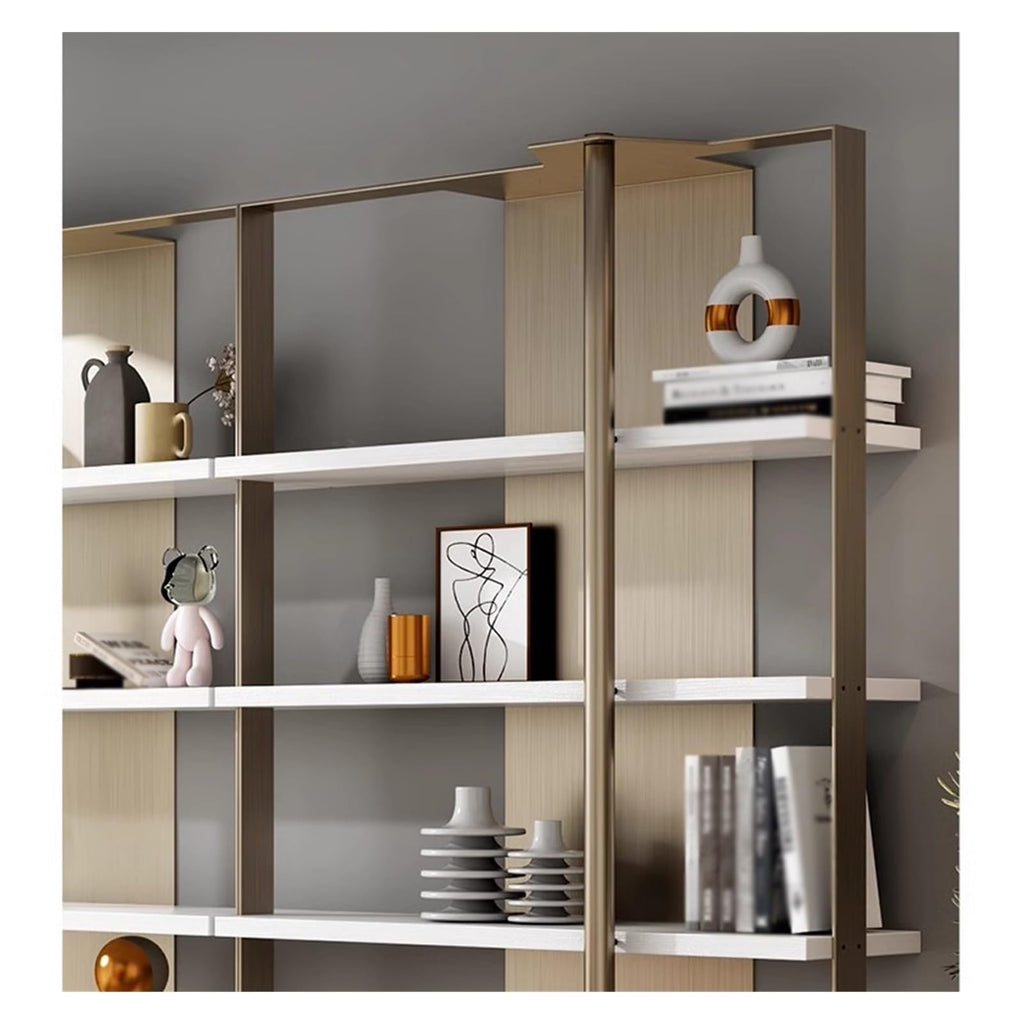 Minimalist Stainless Steel Display Bookshelf