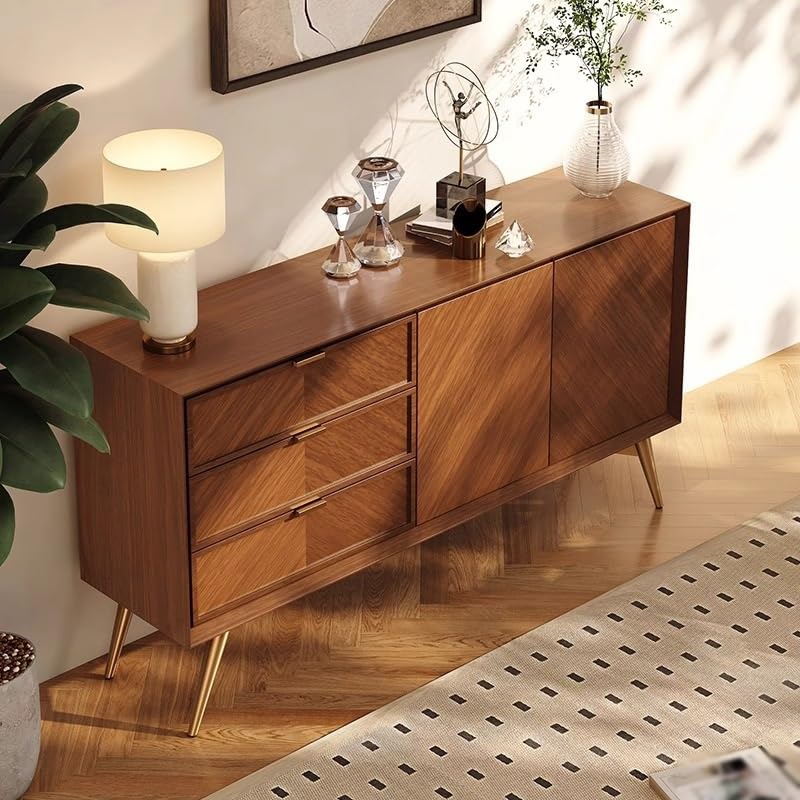 Solid Wood Pantry Storage Cabinet