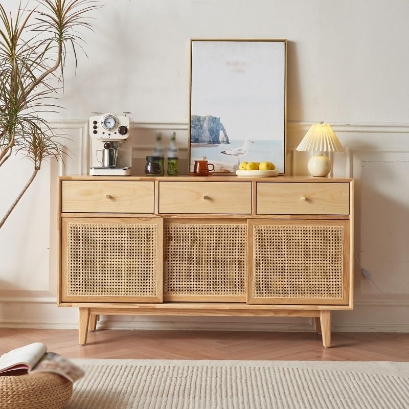 Wabi-Sabi Wood Sideboard Cabinet