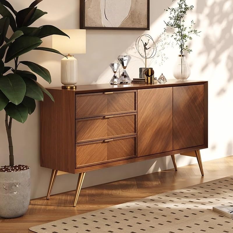 Solid Wood Pantry Storage Cabinet