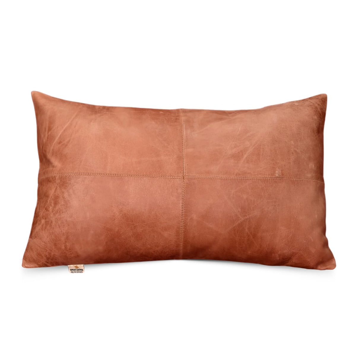 Lambskin Leather Throw Pillow Cover