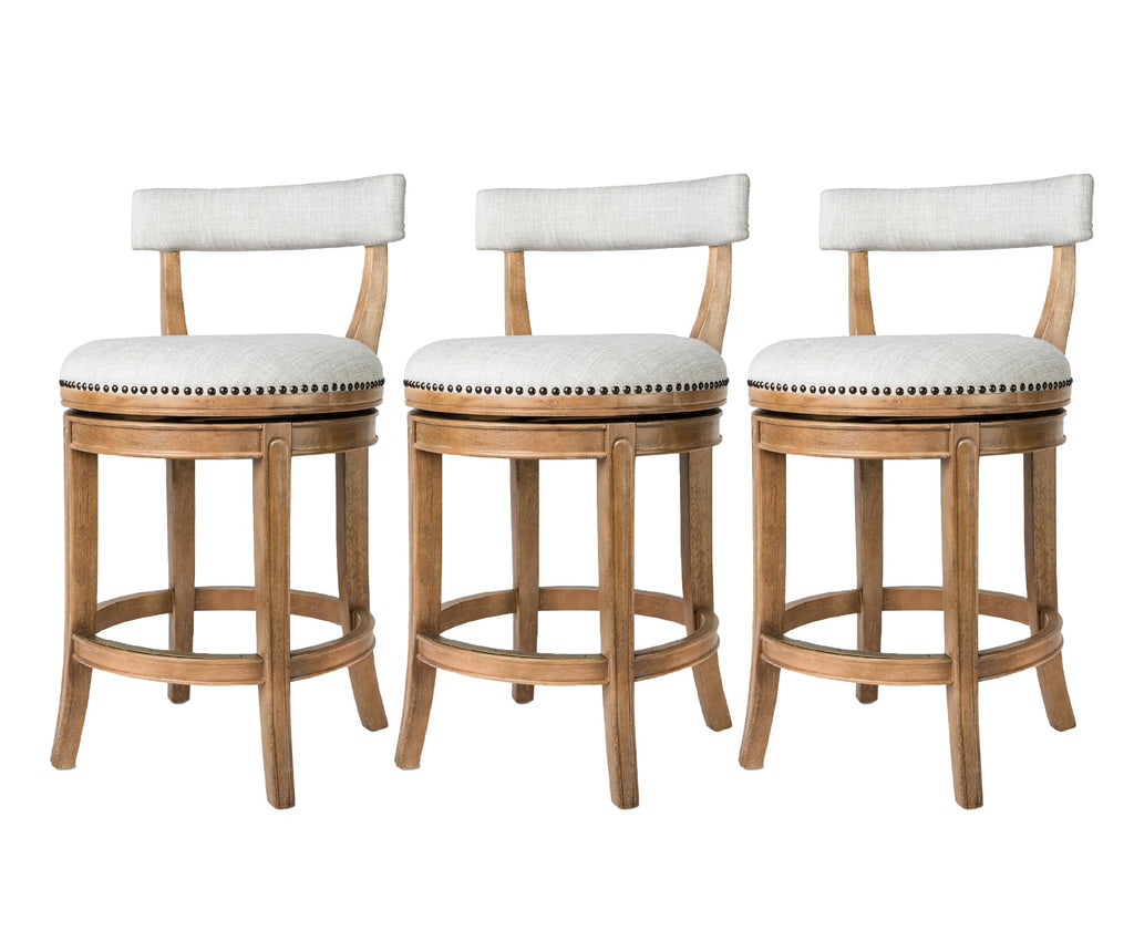 Maven Lane Alexander Counter Stool, Brown, 26"
