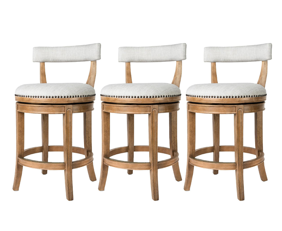 Maven Lane Alexander Counter Stool, Brown, 26"