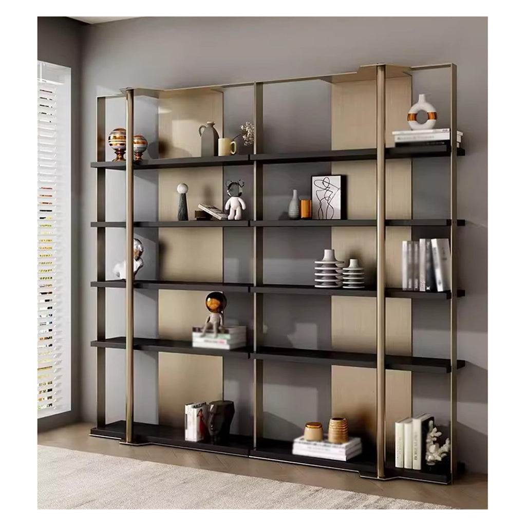 Minimalist Stainless Steel Display Bookshelf