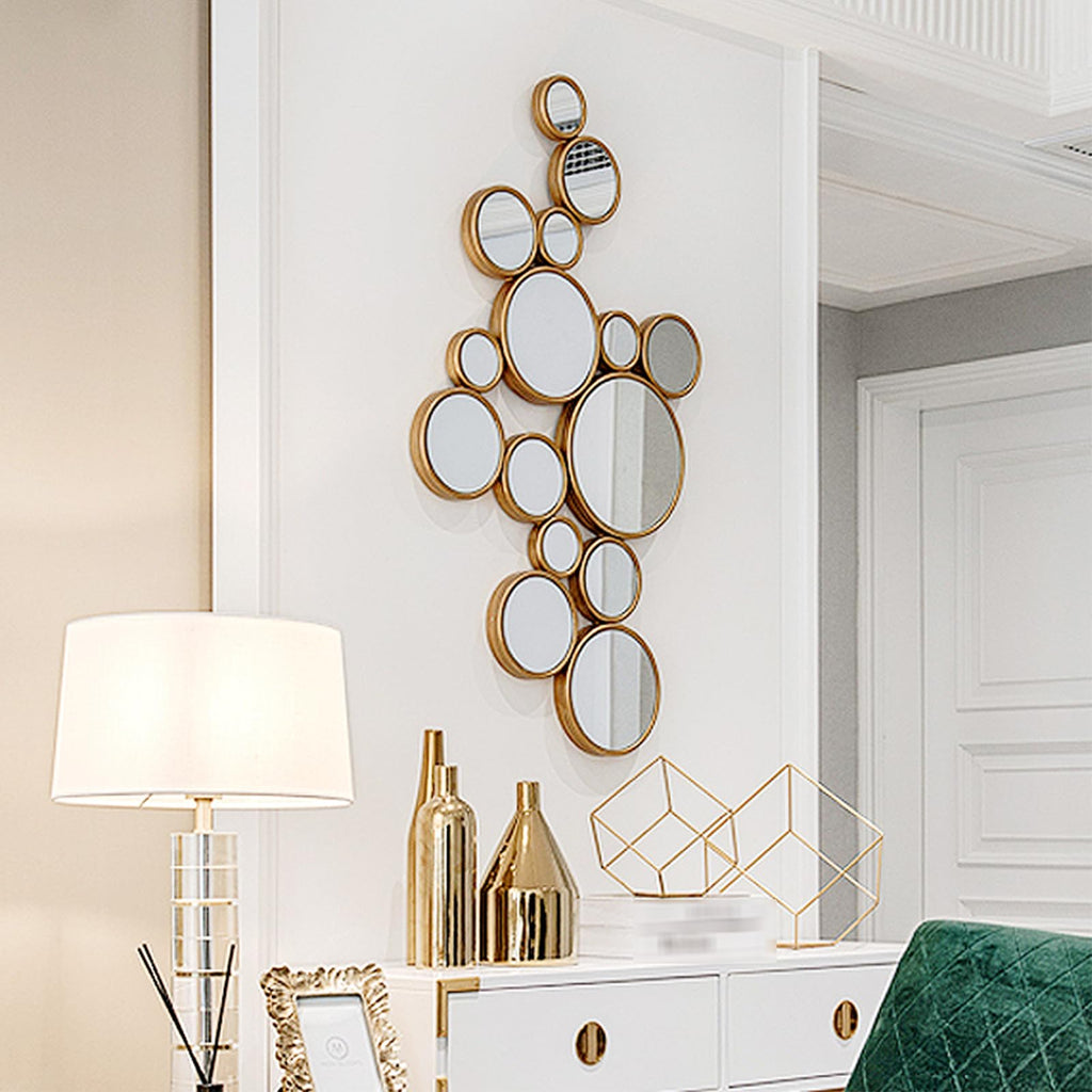 Metal Bubble Cluster Wall Mirror