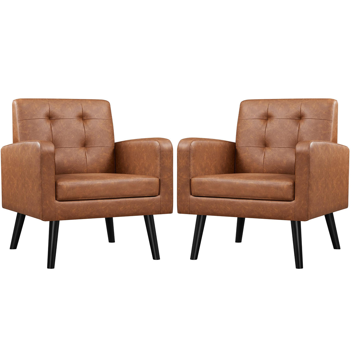Mid-Century Tufted Accent Chair