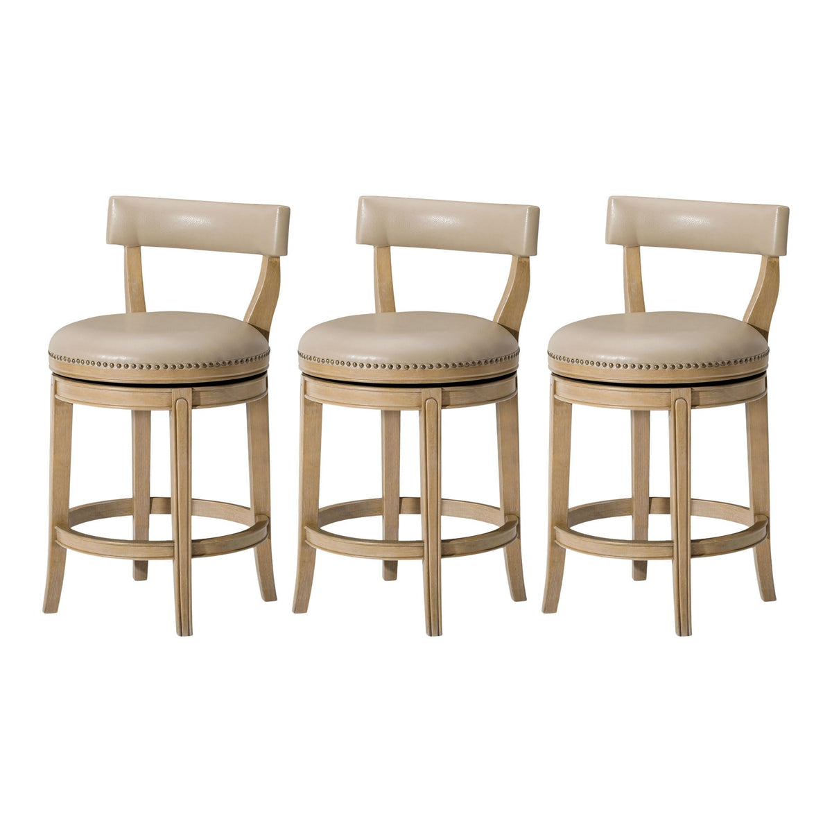 Maven Lane Alexander Counter Stool, Brown, 26"