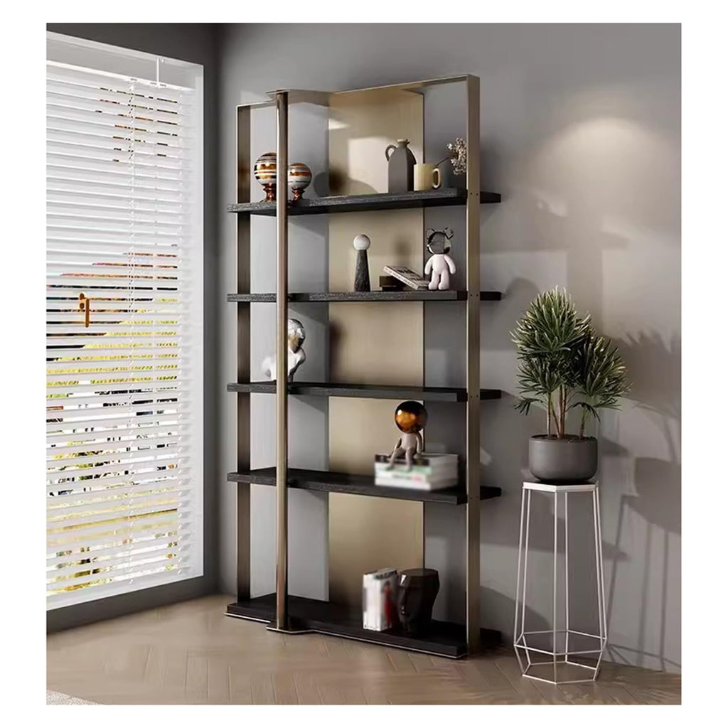 Minimalist Stainless Steel Display Bookshelf