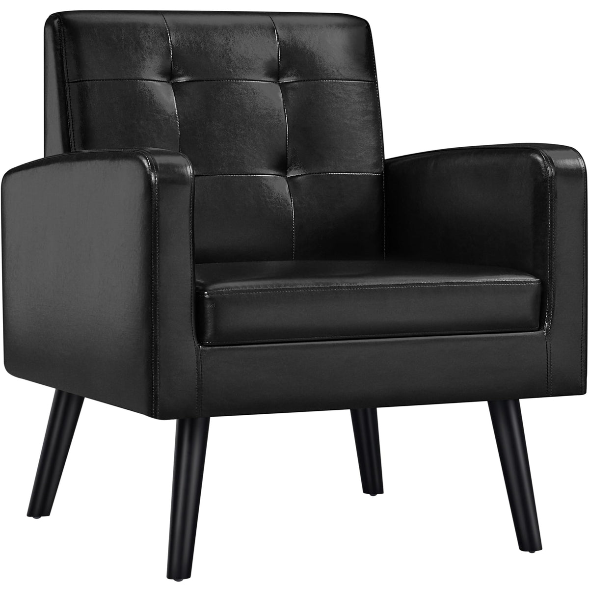 Mid-Century Tufted Accent Chair