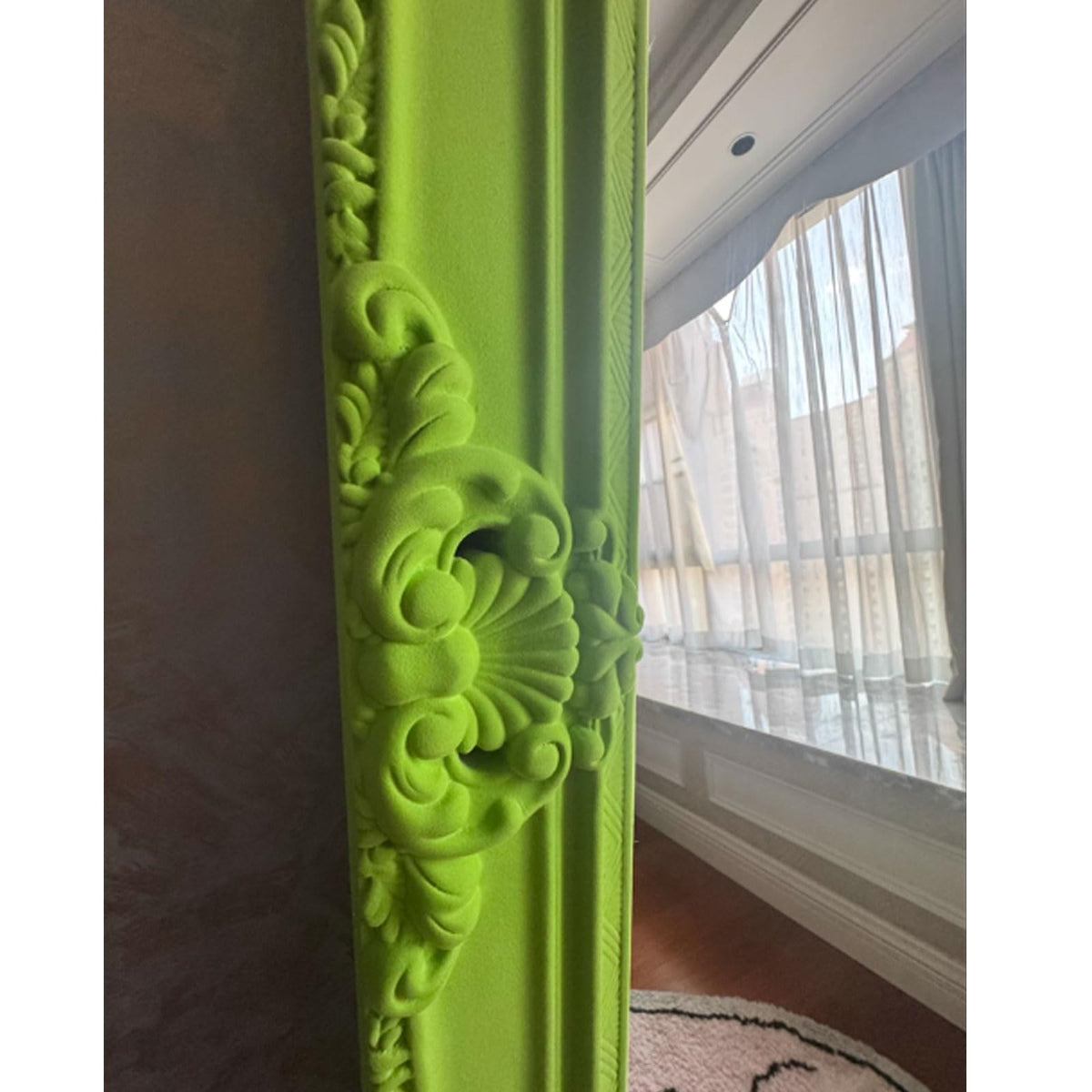 Rectangular Wood Framed Wall Mirror