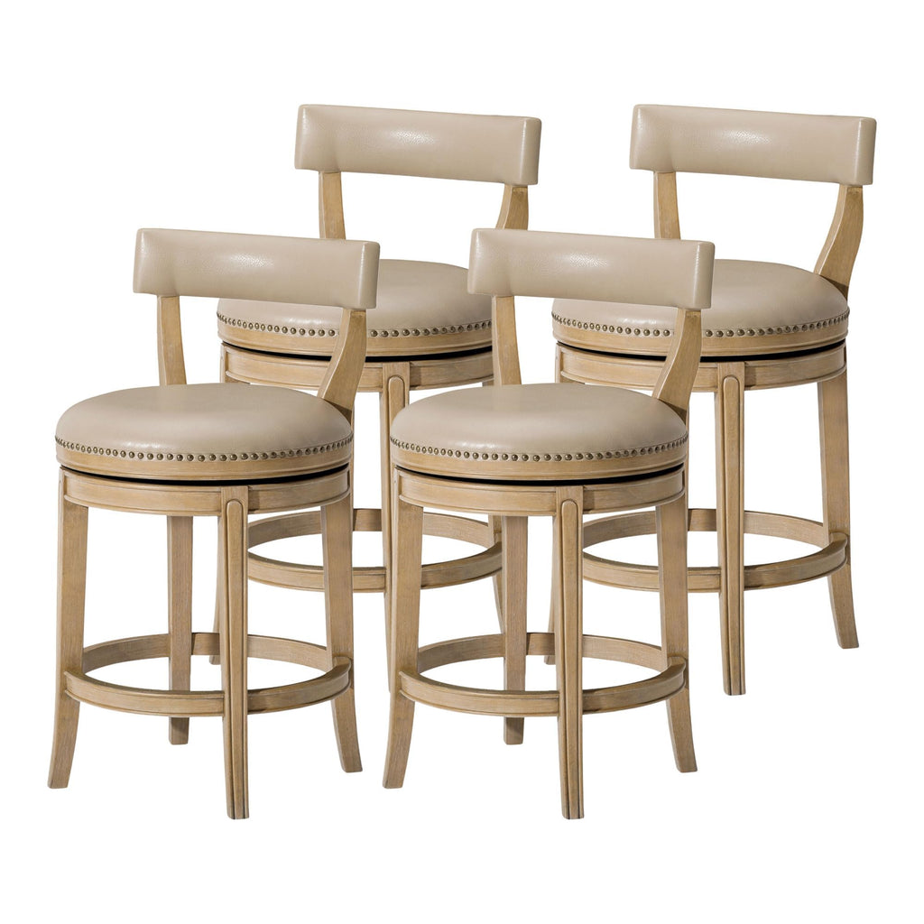 Maven Lane Alexander Counter Stool, Brown, 26"